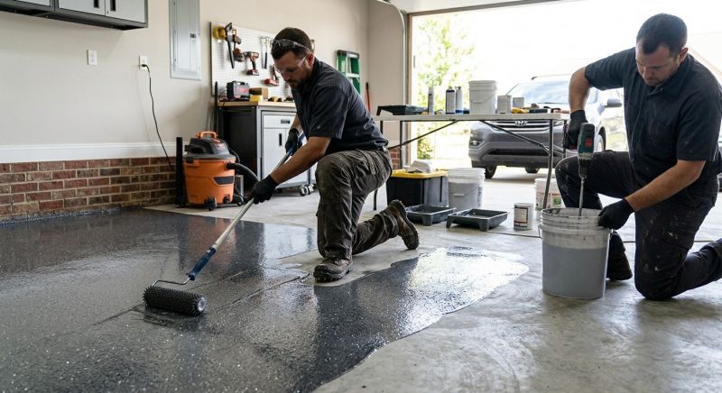 Epoxy Coating Installation in Loudoun County, VA